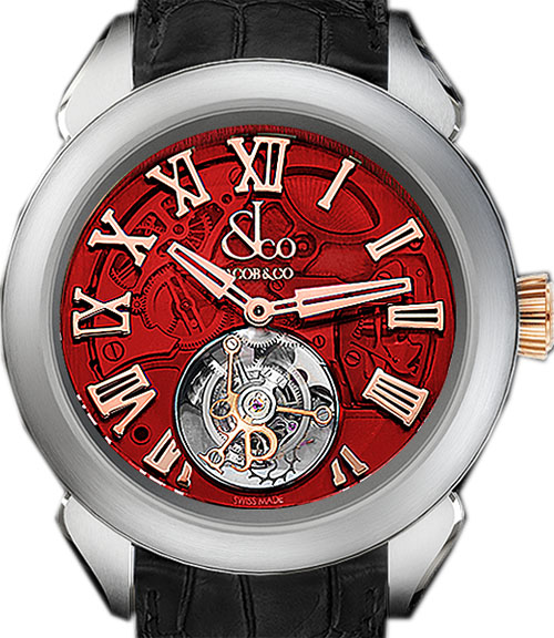 JACOB & CO PALATIAL FLYING TOURBILLON RANGE HOURS MINUTE 150.520.24.NS.QR.1NS Replica watch